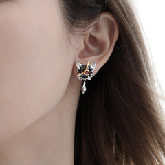 Mechanical Butterfly 18k Platinum-Plated S925 Stud Earrings™ - 1ST XULIE