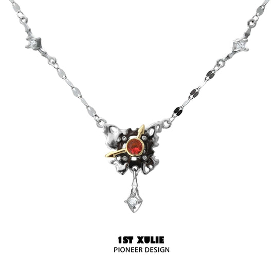 Mechanical Butterfly S925 Sterling Silver Zirconia Necklace™ - 1ST XULIE