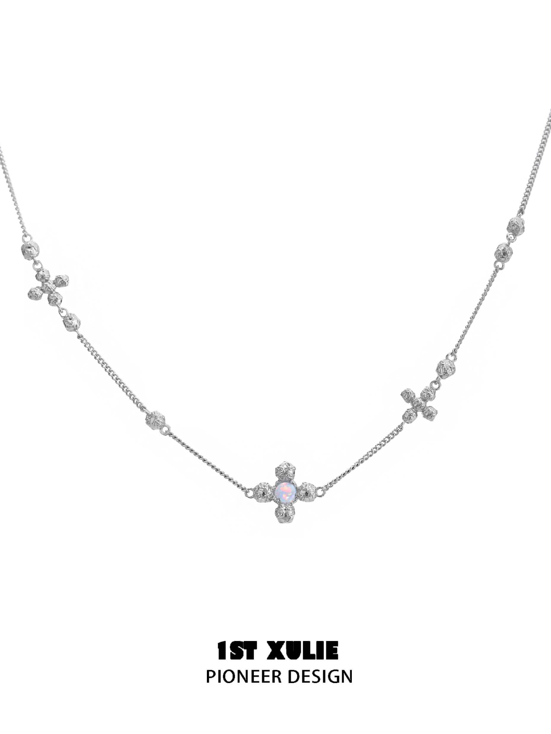 Moon Stone S925 Sterling Silver Opal Necklace™ - 1ST XULIE