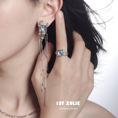 Moon Stone S925 Tassel Earrings™ - 1ST XULIE