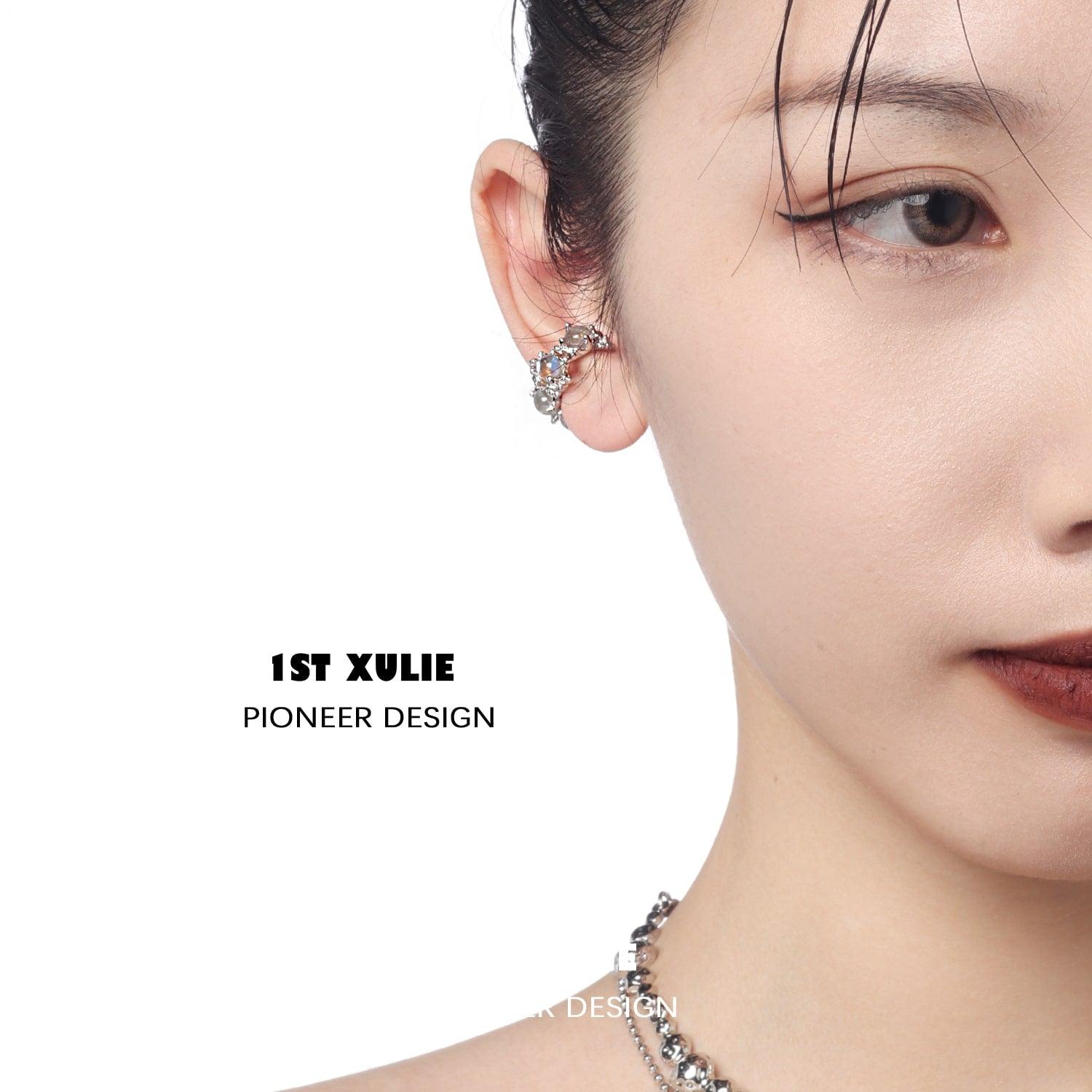 Moon Stone Sparkling Coral Ear Clips™ - 1ST XULIE