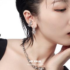 Moon Stone Sparkling Coral Ear Clips™ - 1ST XULIE