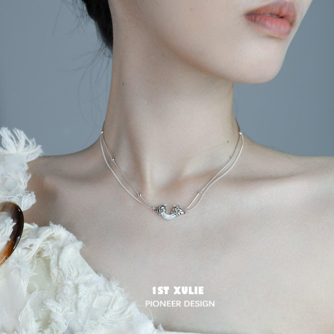 MYTH OF THE MOON Pendant Sterling Silver Necklace™ - 1ST XULIE