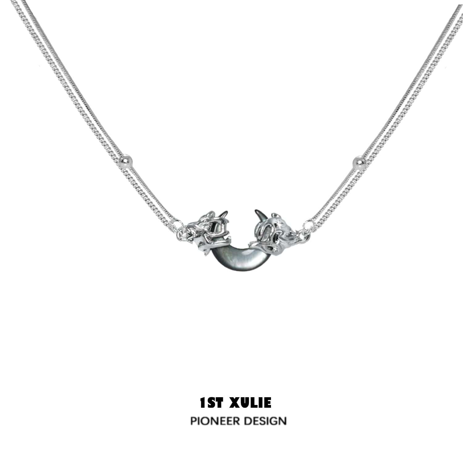 MYTH OF THE MOON Pendant Sterling Silver Necklace™ - 1ST XULIE