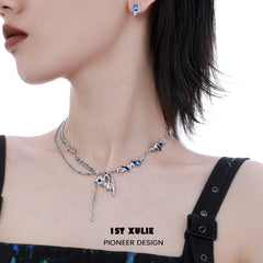 Ravenclaw 18K Platinum Plated Zirconia Necklace™ - 1ST XULIE