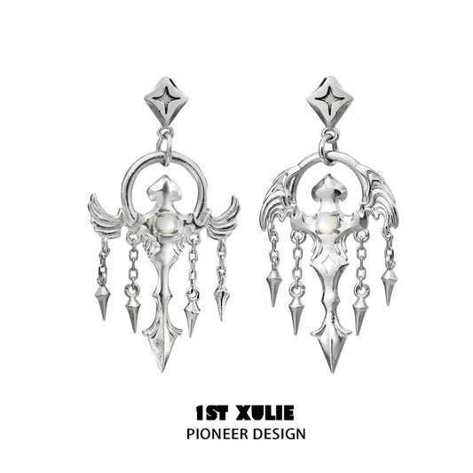 Silver Angel 18K Platinum-Plated Earrings™ - 1ST XULIE