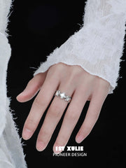 Silver Angel S925 Sterling Silver Open End Ring™ - 1ST XULIE