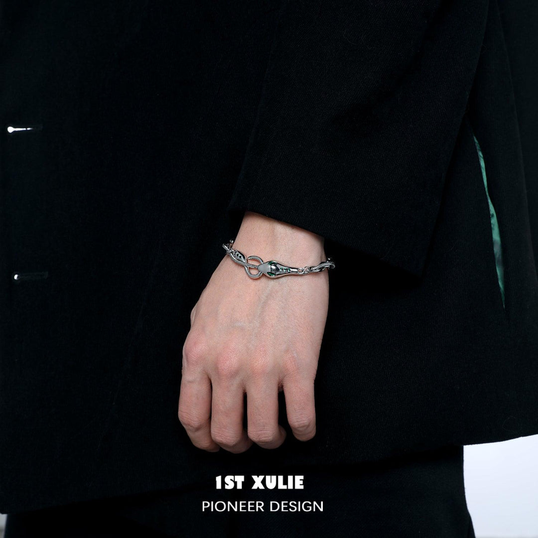 Slytherin House 18k Platinum Plated Snake Bracelet™ - 1ST XULIE