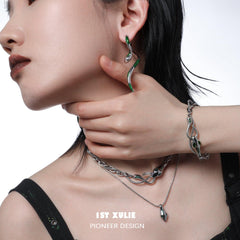 Slytherin House 18k Platinum Plated Snake Bracelet™ - 1ST XULIE