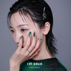 Slytherin House 18k Platinum Plated Spirit Snake Hairpin™ - 1ST XULIE