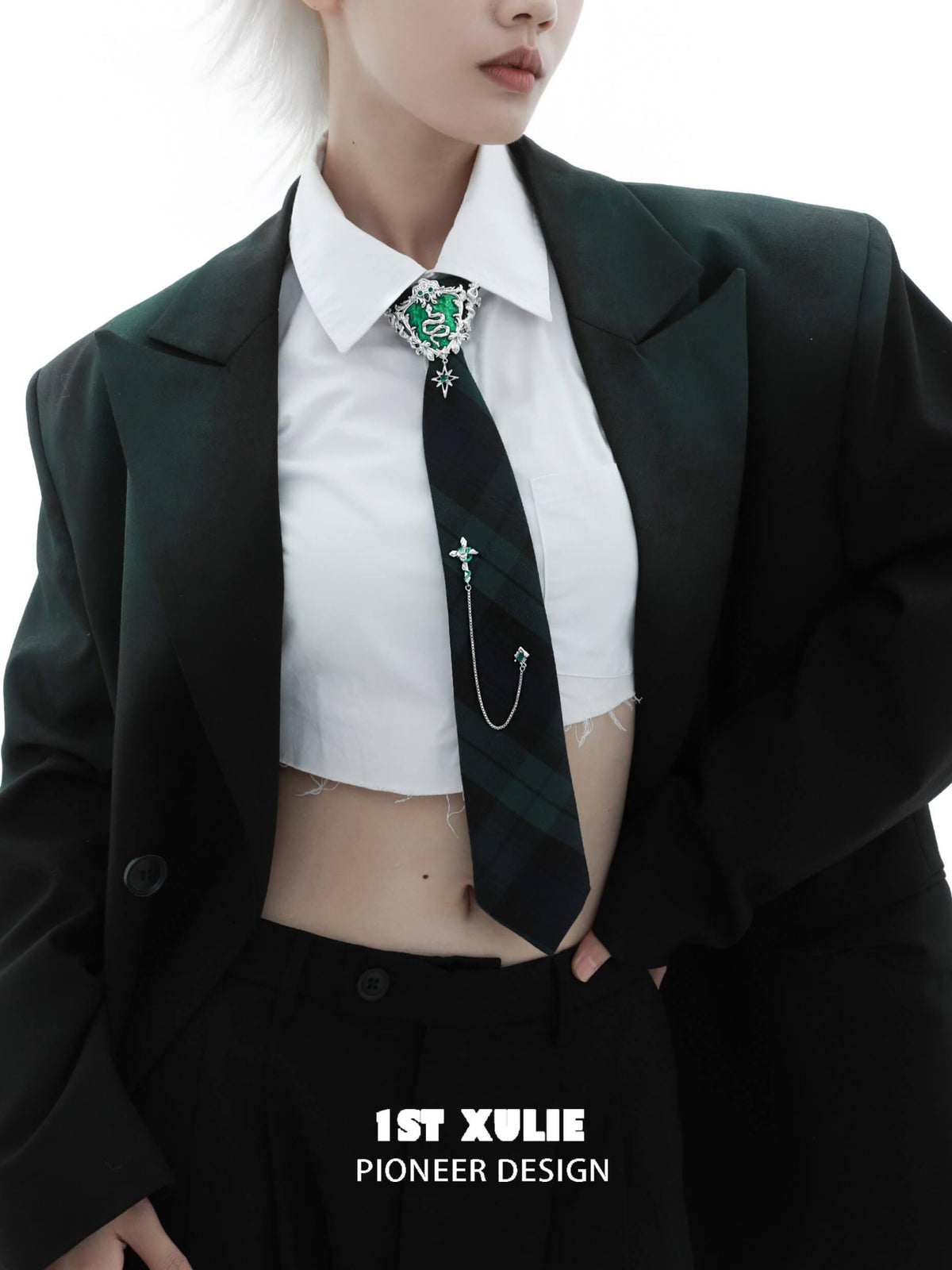 Slytherin House Copper 18K Platinum Plated Shirt 38cm Ties™ - 1ST XULIE