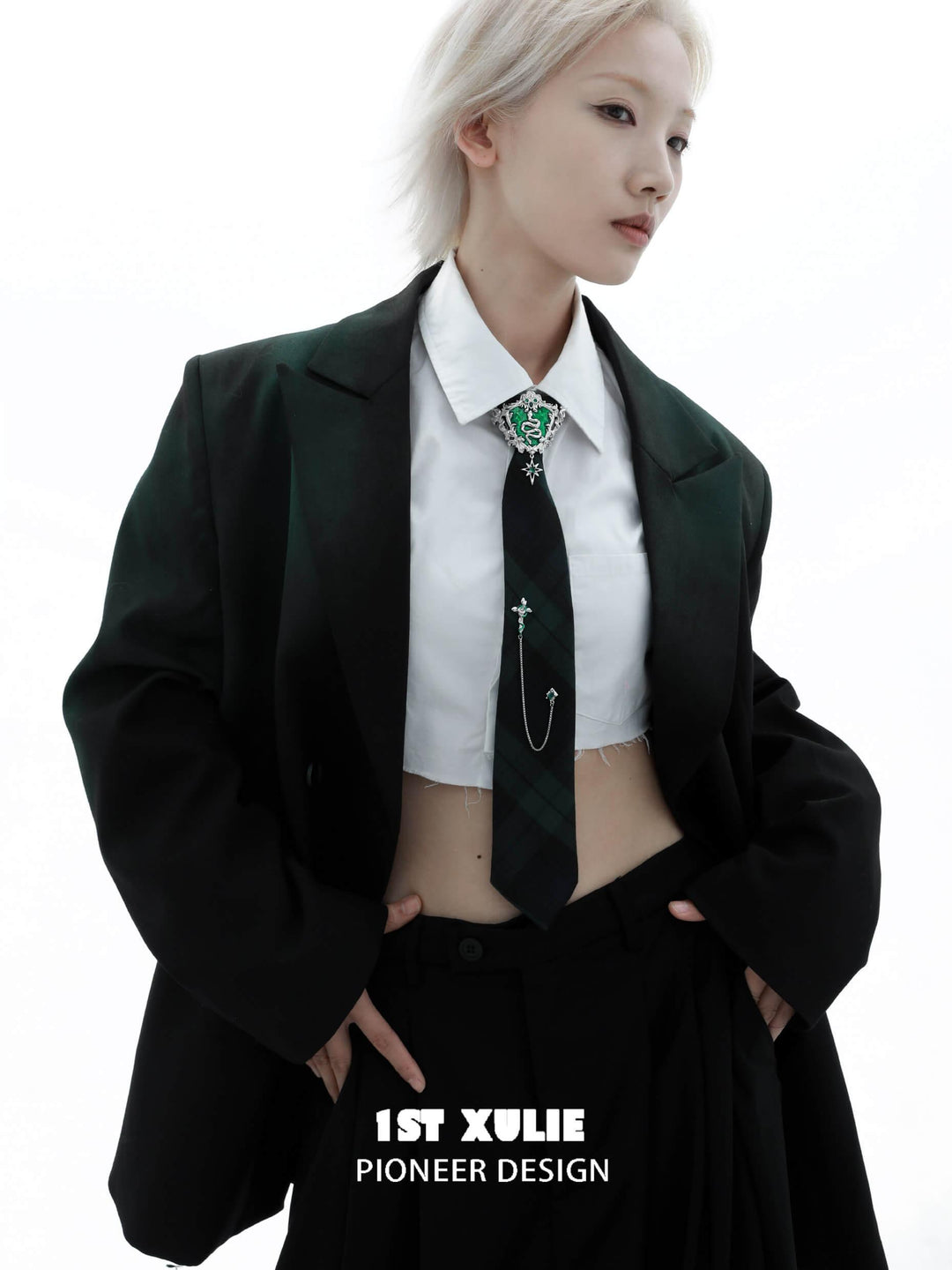 Slytherin House Copper 18K Platinum Plated Shirt 38cm Ties™ - 1ST XULIE