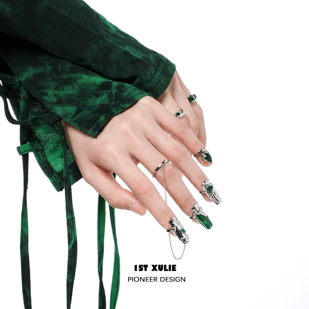 Slytherin House Nail Set Rings™ - 1ST XULIE