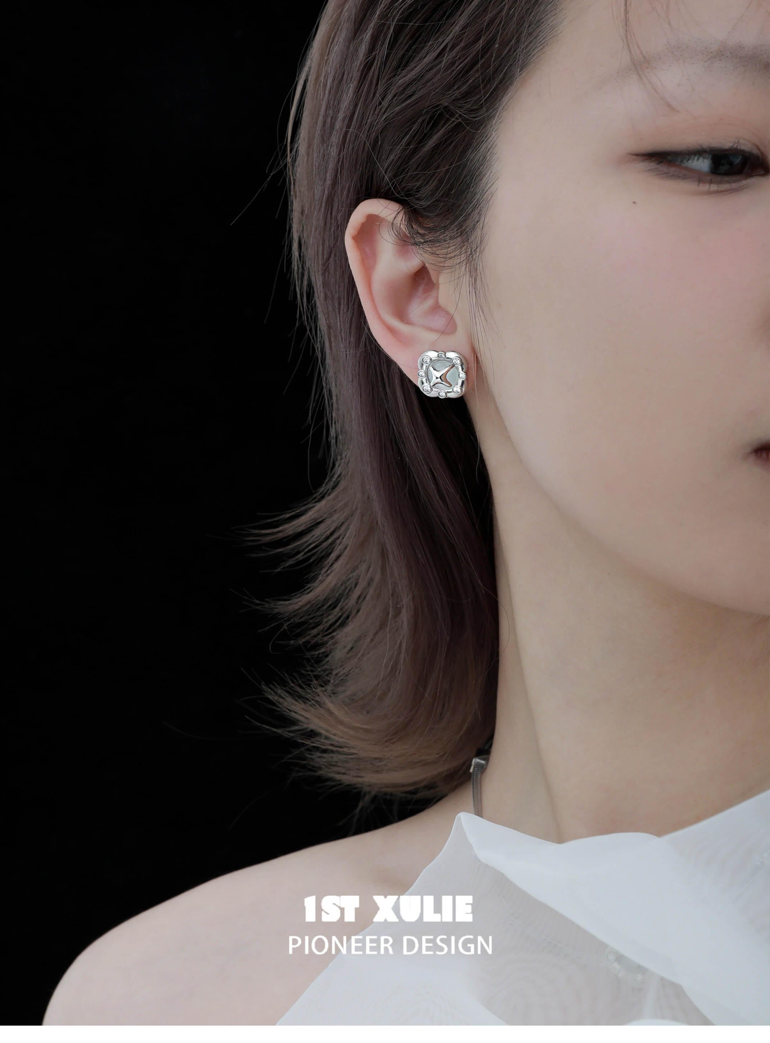 Star Dome S925 Sterling Silver Agate Earring™ - 1ST XULIE