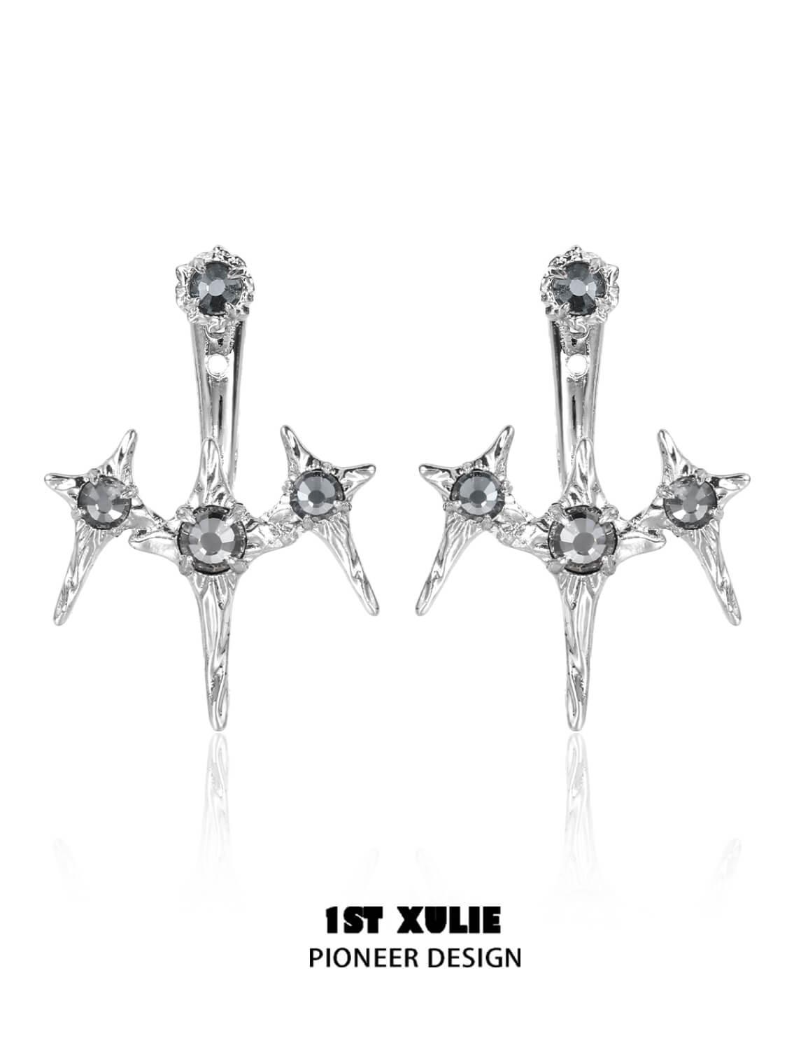 Star Trails S925 18K Platinum Plated Removable Earrrings™ - 1ST XULIE