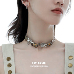 Starfall Vintage Button Necklace Choker™ - 1ST XULIE