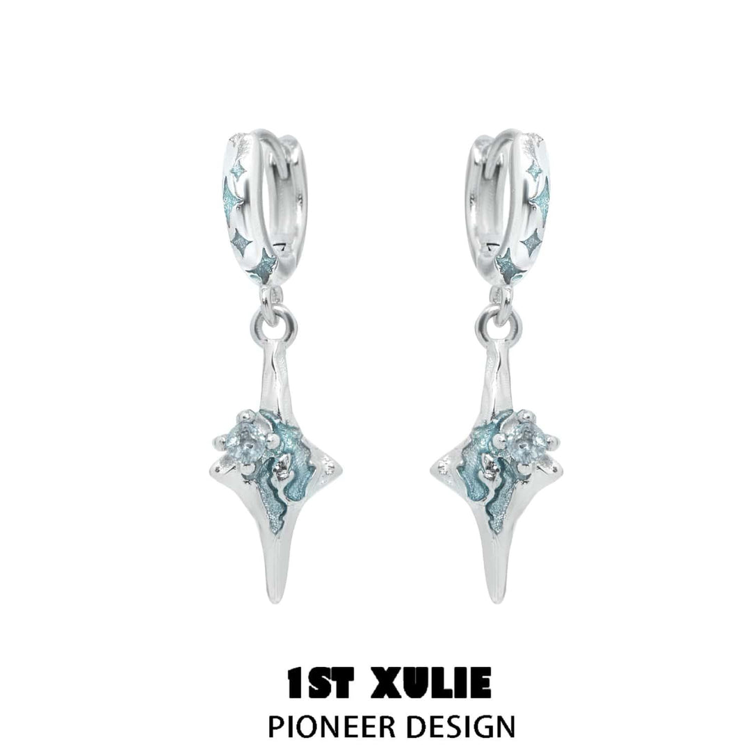 Starry Night Sterling Silver Pendant Earrings™ - 1ST XULIE