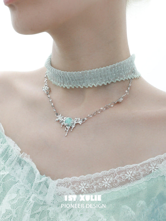 Taboo Rose 18K Platinum Plated Knitted Rose Necklaces™ - 1ST XULIE