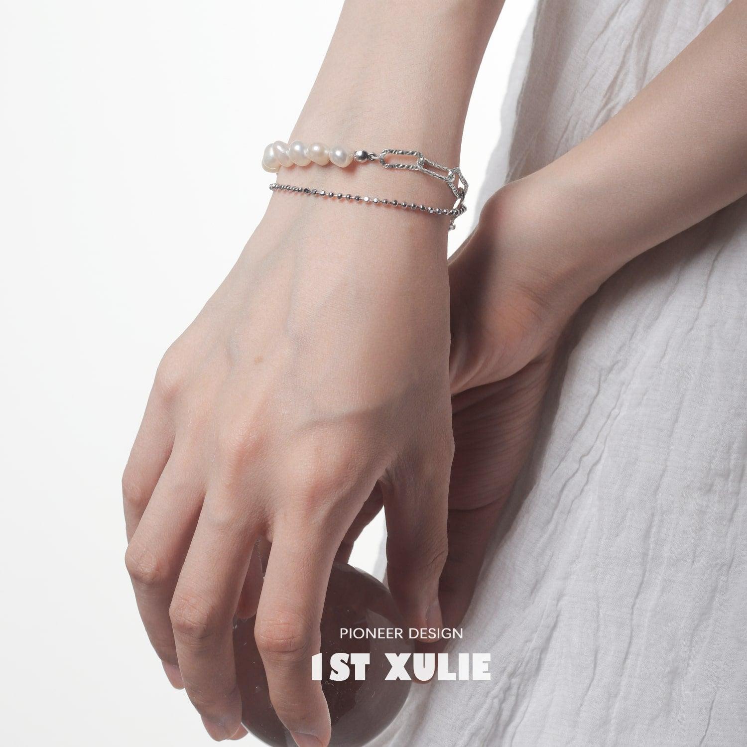 Tears of Mermaid Sterling Silver Baroque Pearls Bracelet™ - 1ST XULIE