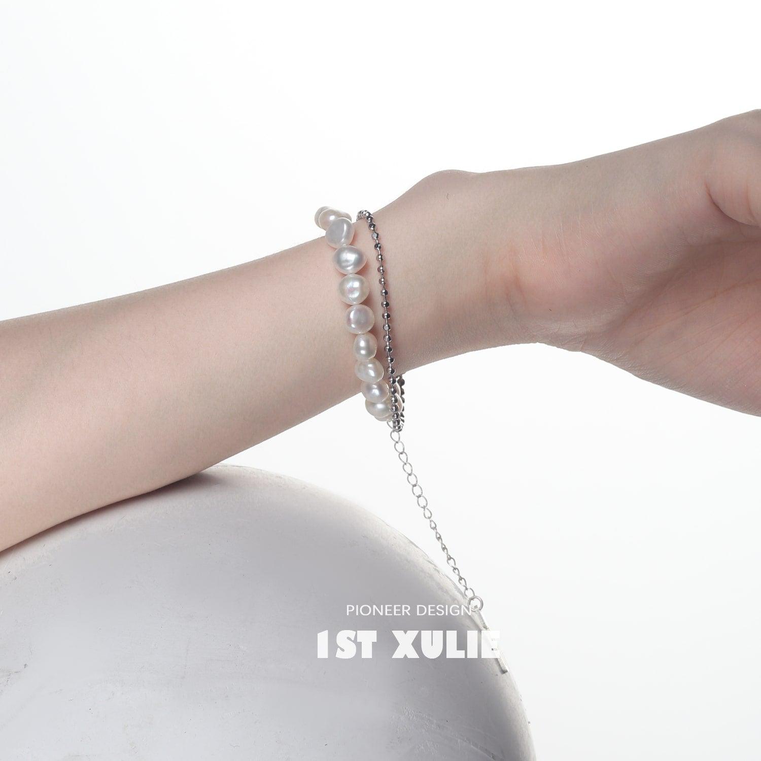 Tears of Mermaid Sterling Silver Baroque Pearls Bracelet™ - 1ST XULIE