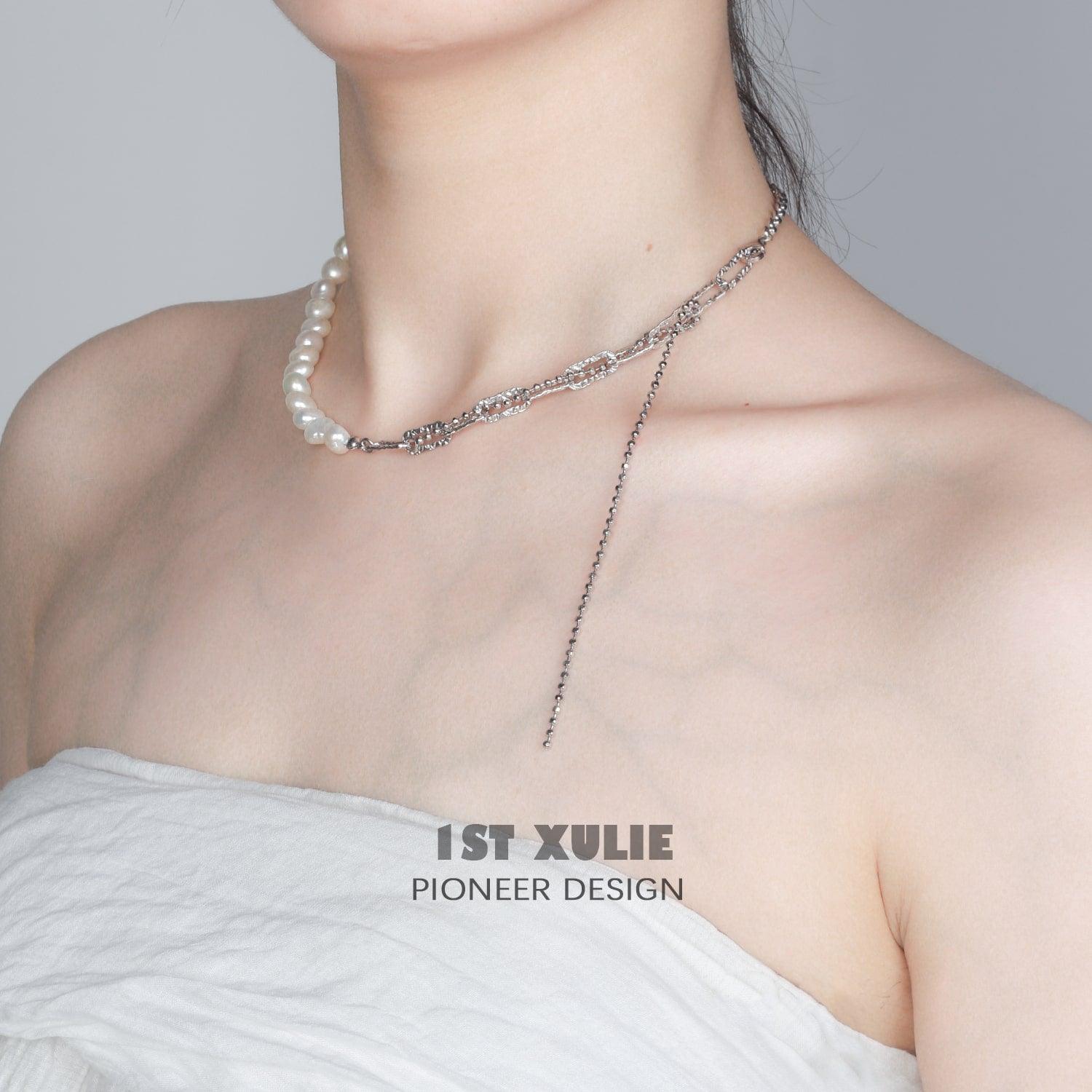 Tears of Mermaid Sterling Silver Baroque Pearls Necklace™ - 1ST XULIE