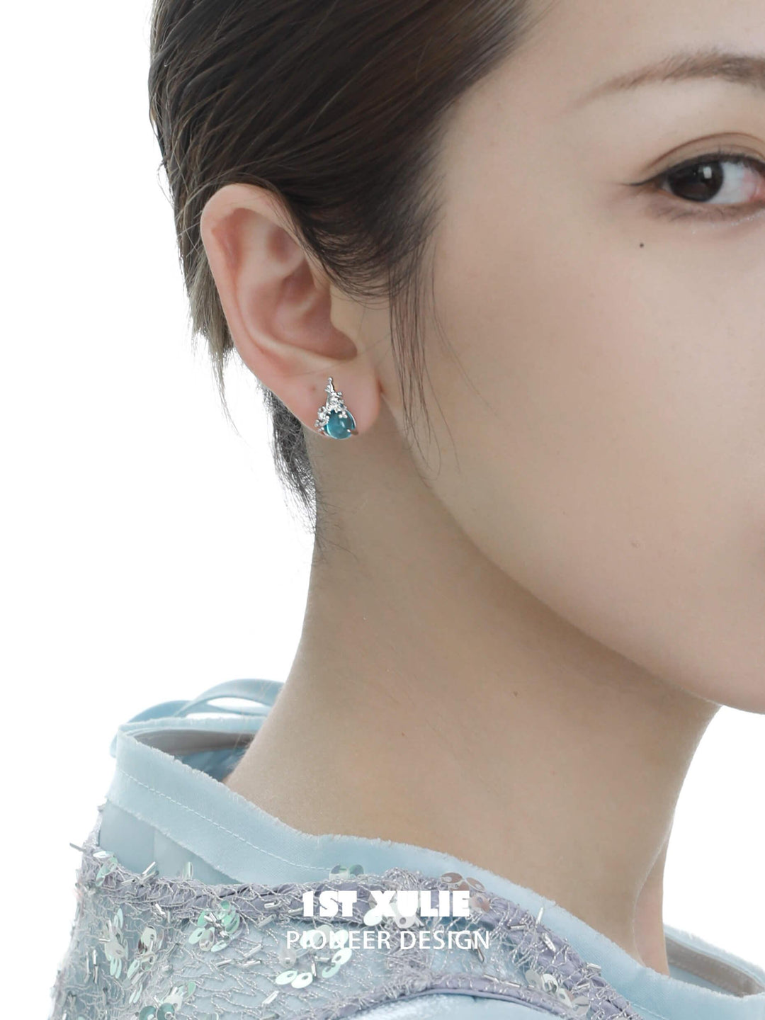 The Sea S925 18K Platinum Plated Glass Crystal Earrings™ - 1ST XULIE