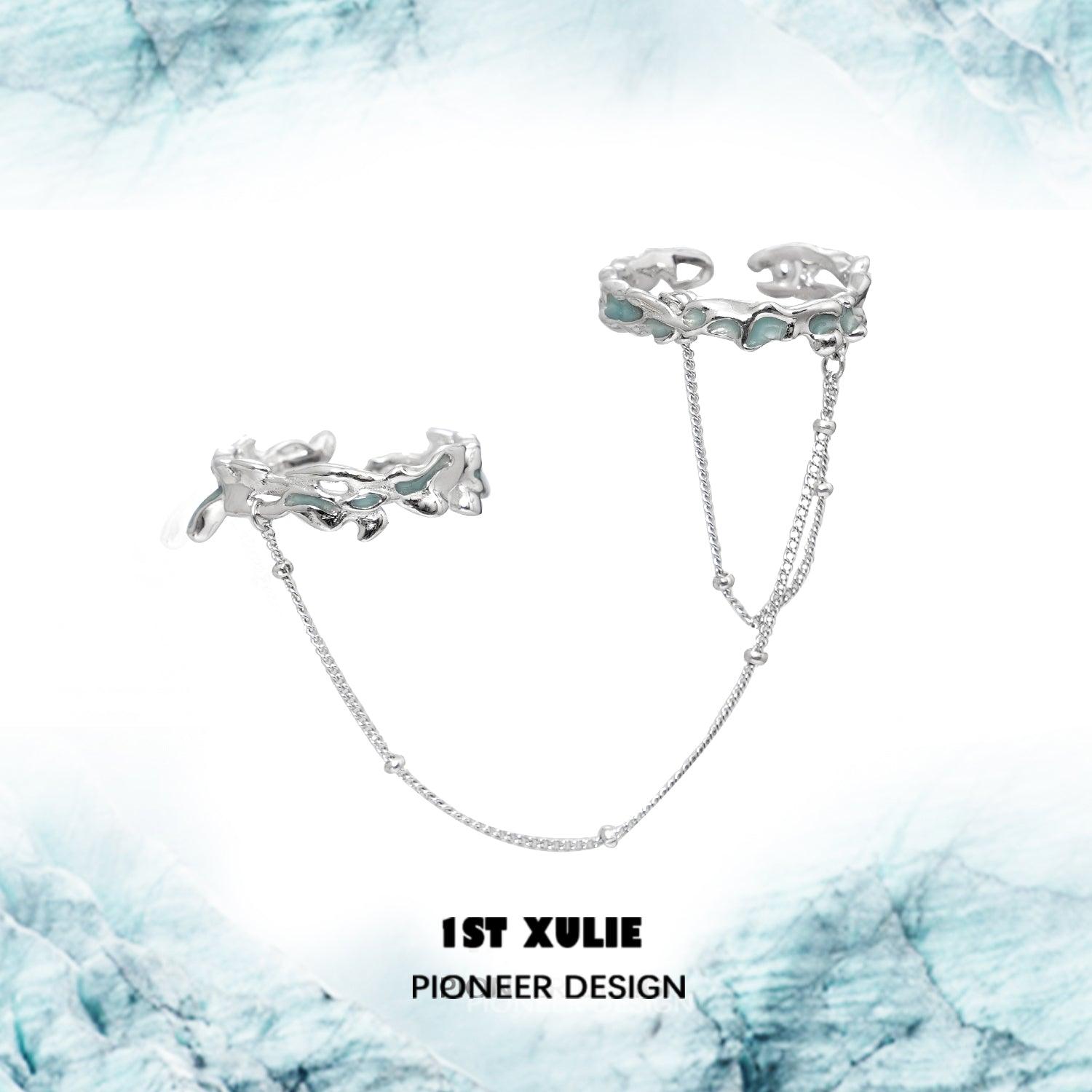 THE SEA Sterling Silver Chain Rings Set™ - 1ST XULIE