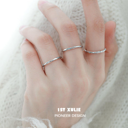 THE SEA Sterling Silver Prime Adjustable Opening Ring™ - 1ST XULIE