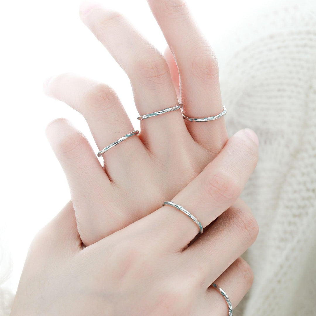 THE SEA Sterling Silver Prime Adjustable Opening Ring™ - 1ST XULIE