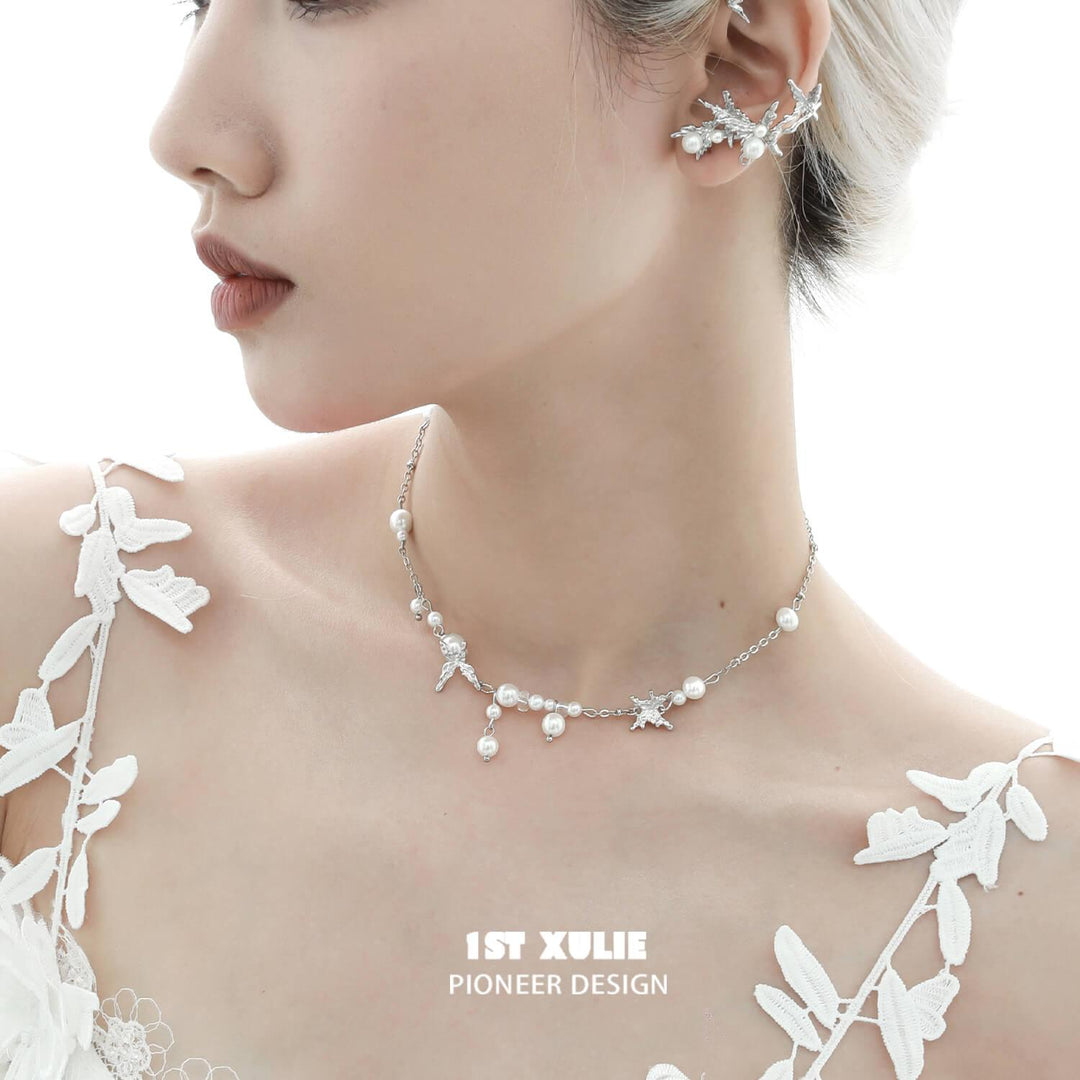 Whiterfly 18K Platinum Plated Butterfly Tassel Pearl Necklaces™ - 1ST XULIE