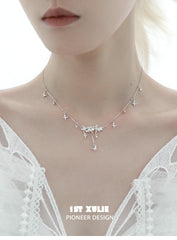 Whiterfly 18K Platinum Plated White Agate Cat's Eye Necklaces™ - 1ST XULIE