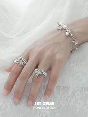 Whiterfly S925 Sterling Silver Butterfly Pearl Rings™ - 1ST XULIE