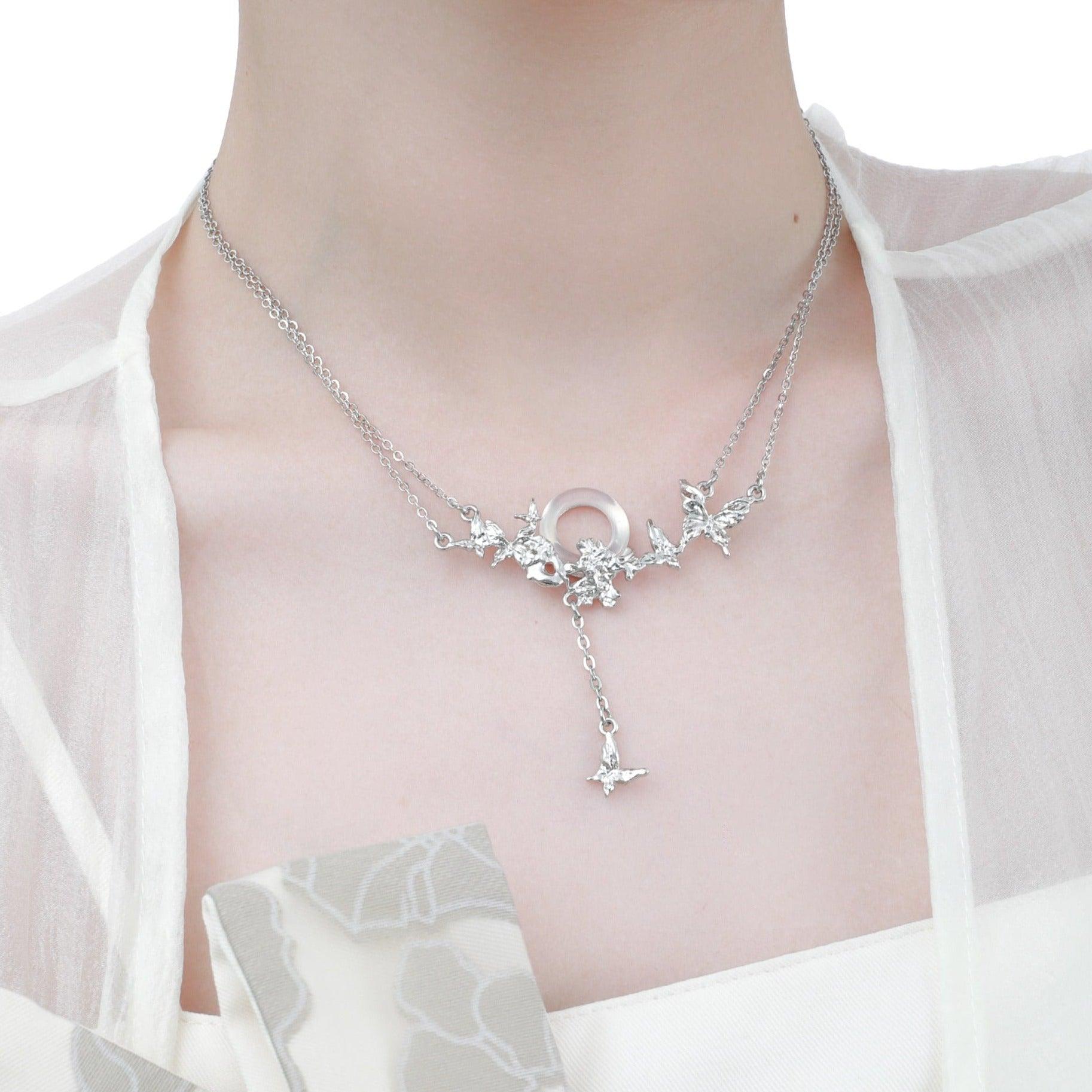 Whiterfly S925 White Chalcedony Necklace™ - 1ST XULIE