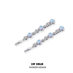 Moon Stone Zirconia 18k Platinum Plated Hairpin™ - 1ST XULIE